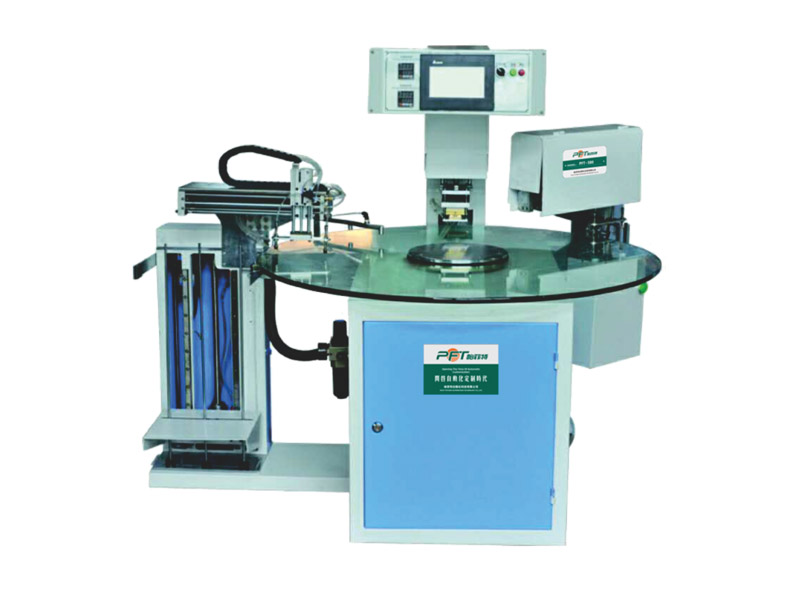 Semi-automatic disc hot stamping trademark machine